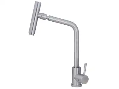 Abrash Swivel Kitchen Faucet, Hanna-Steel Model